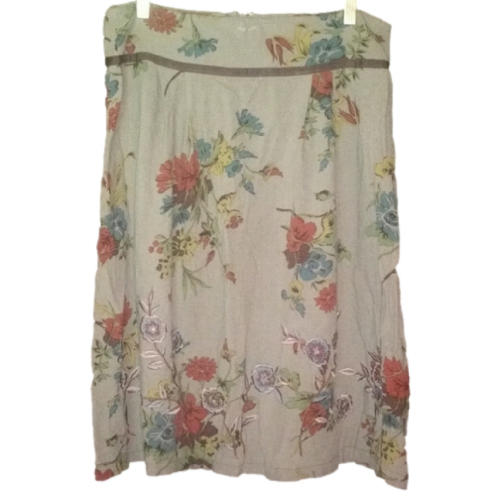 Vintage Floral Skirt Sz. 10